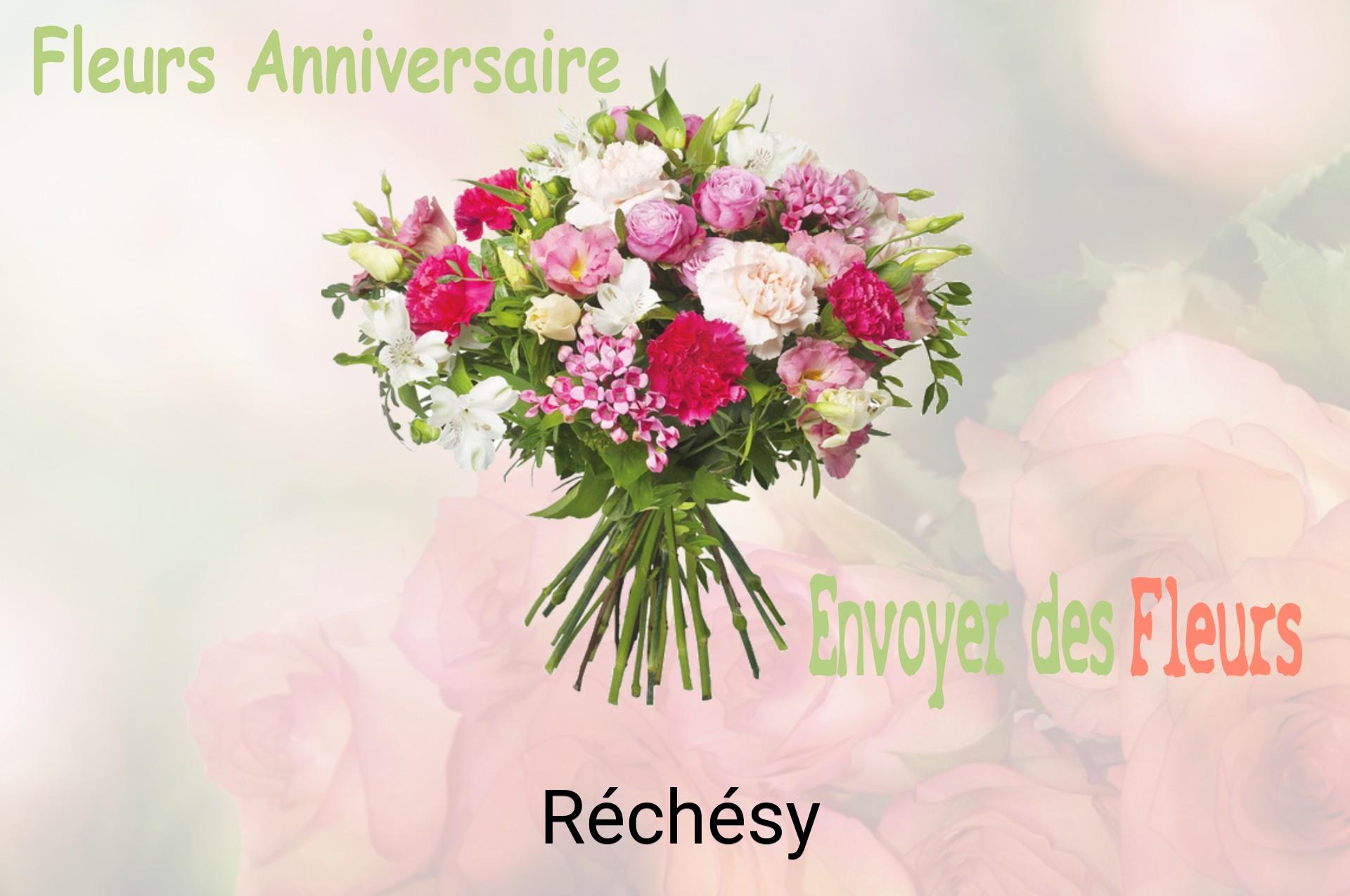 Bouquet de fleurs d’anniversaire livré à Réchésy