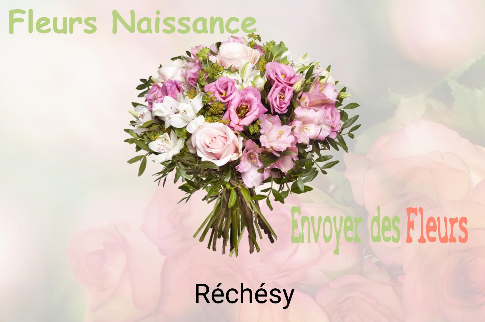 Bouquet de fleurs de naissance livré à Réchésy